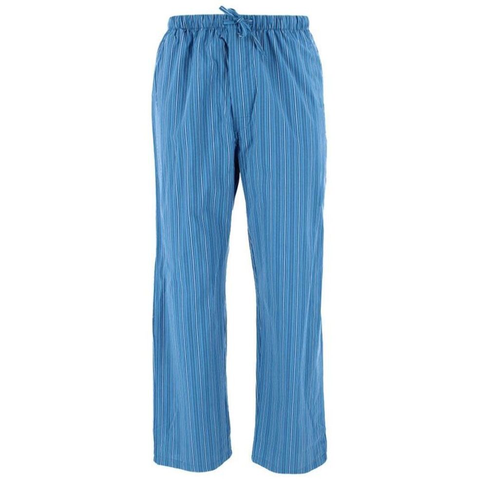CTM Men's Cotton Poplin Striped Pajama Pants